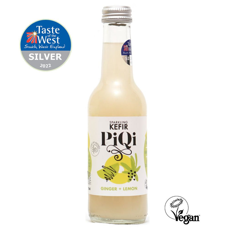 PiQi Fermented Water Kefir Ginger & Lemon 250ml