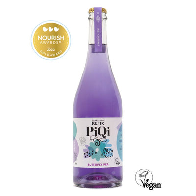 PiQi Water Kefir Butterfly Pea Flower & Lychee 750ml