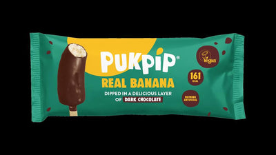 Pukpip Real Frozen Banana Dipped in Dark Chocolate 70g