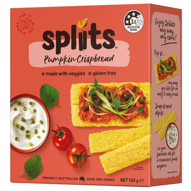 Spliits Pumpkin Crispbread 130g