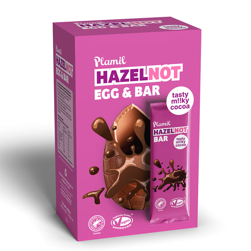 Plamil Hazelnot Chocolate Egg and Bar 125g