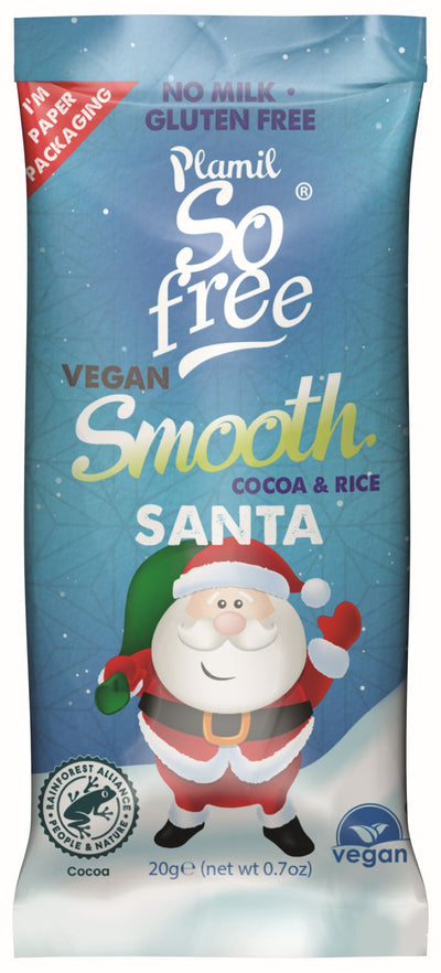 So Free Vegan Smooth Cocoa & Rice Santa Bar 20g