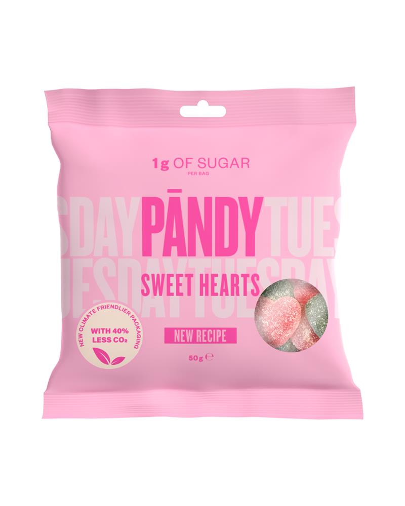 Pandy Candy Sweet Hearts HFSS Compliant Gluten-Free 50g