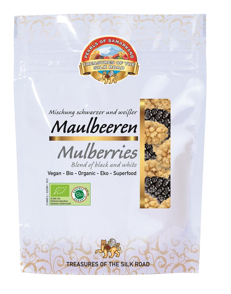 Organic Black and White Mulberries 100g