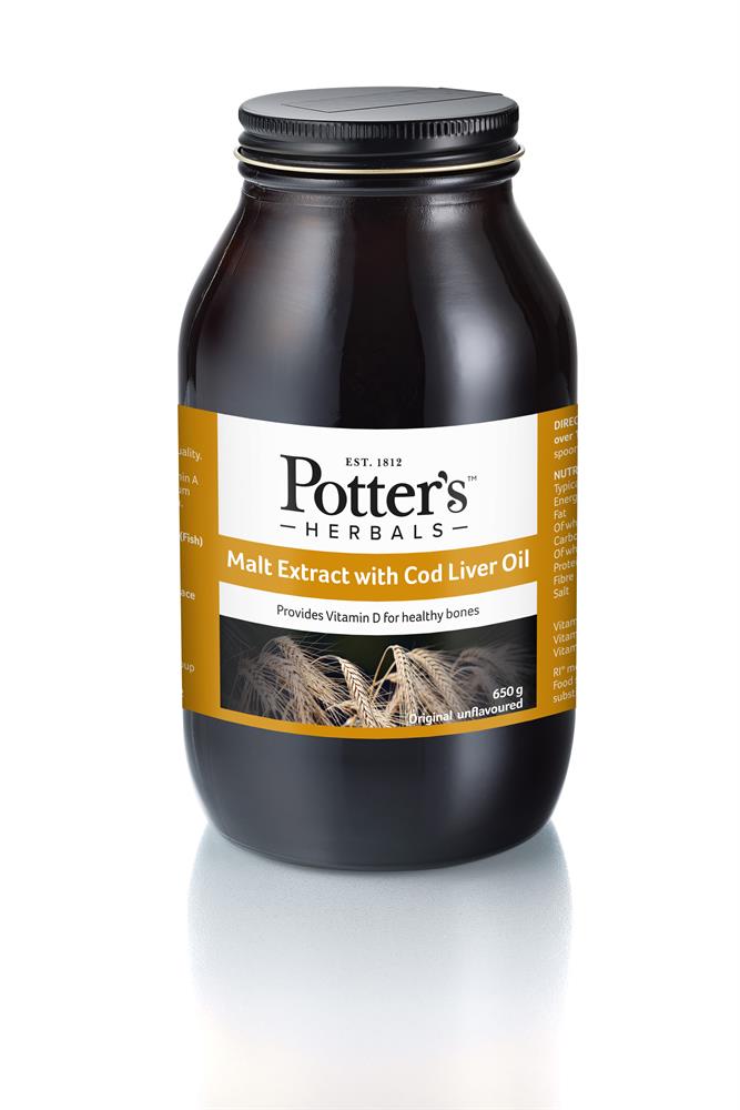 Potter Malt Extract and Cod Liver Oil 650g