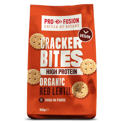 Organic High Protein Red Lentil Cracker Bites 150g