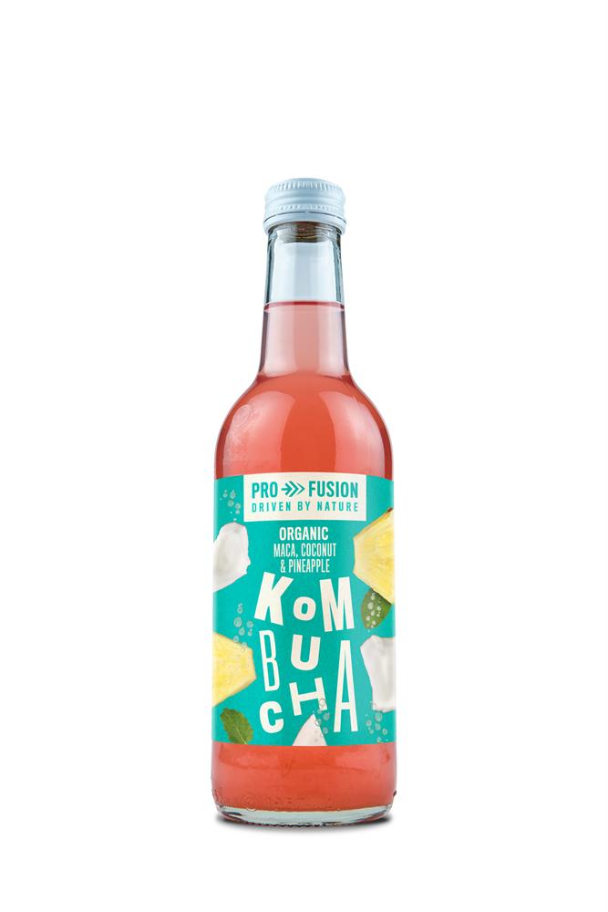 Organic Maca Coconut and Pineapple Kombucha 330ml