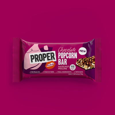 Hazelnut Praline Popcorn Bar 25g