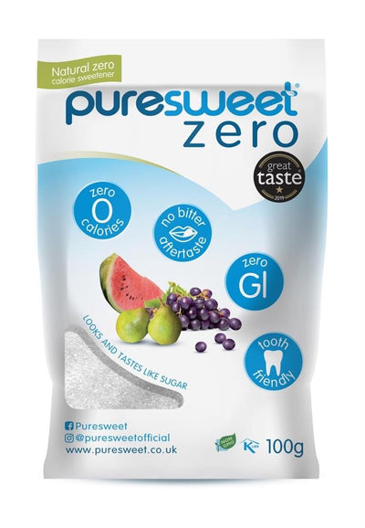 Puresweet Zero Erythritol Natural Zero Calorie Sweetener 100g