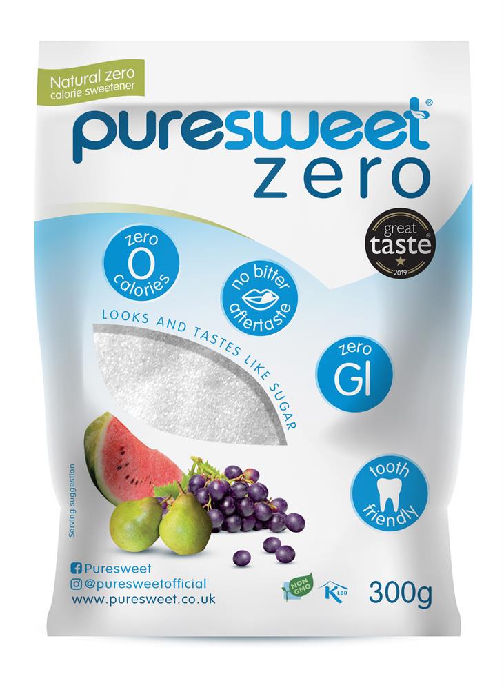 Puresweet Zero Erythritol Natural Zero Calorie Sweetener 300g