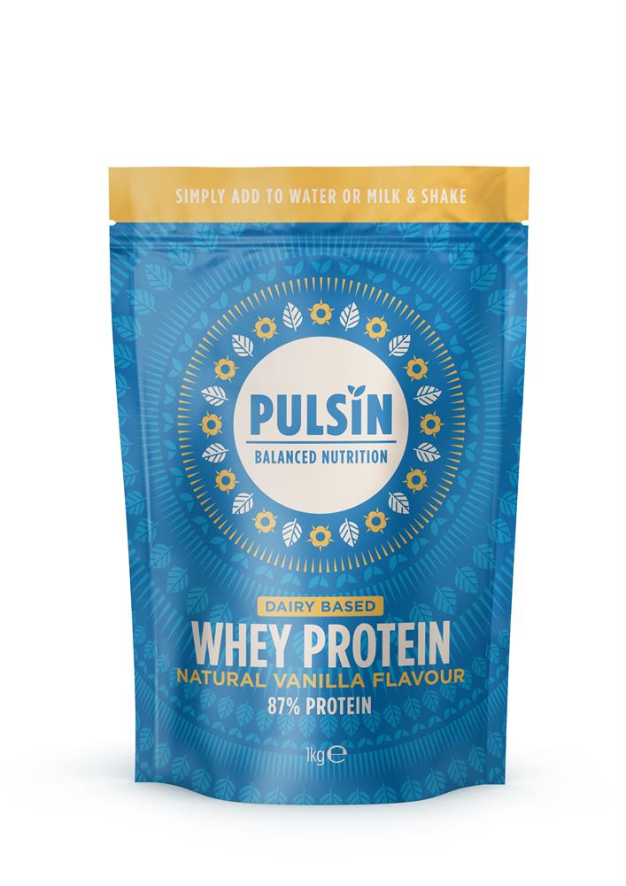 Pulsin Vanilla Whey Protein Powder 1kg