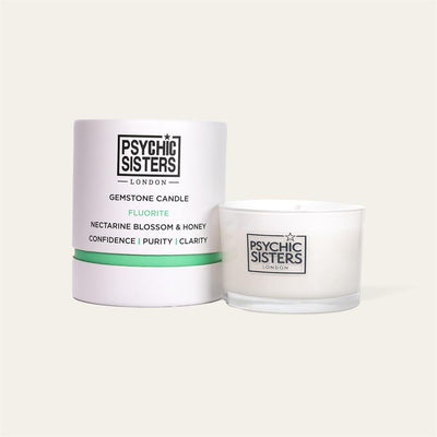 Large Fluorite Gemstone Candle