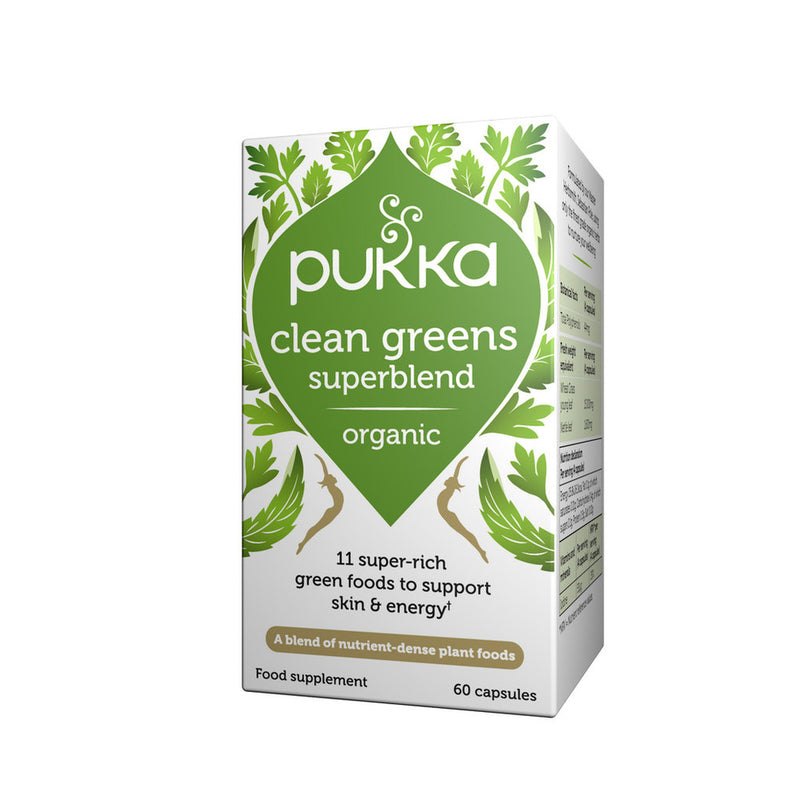 Pukka Clean Greens 60 capsules (food supplement)