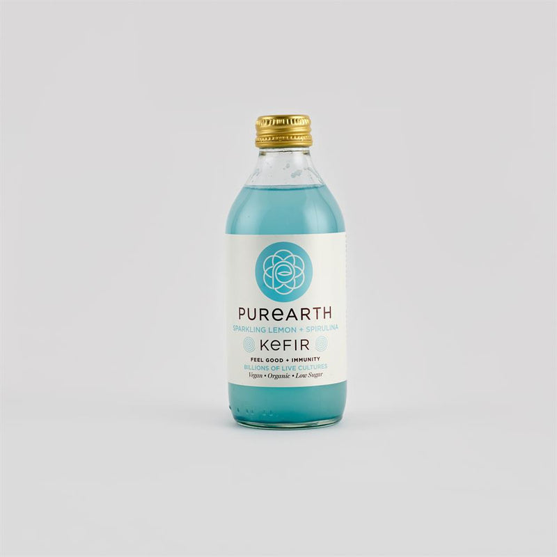 Organic Spirulina & Lemon water Kefir Sparkling Water Kefir 270ml