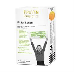 Fit For school Child Acidophilus & Bifidus Vitamin C 30 Tablets