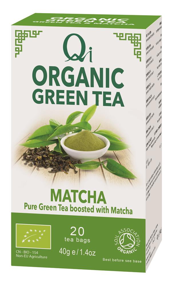 Qi Organic Green Tea & Matcha 20 bags / 40g