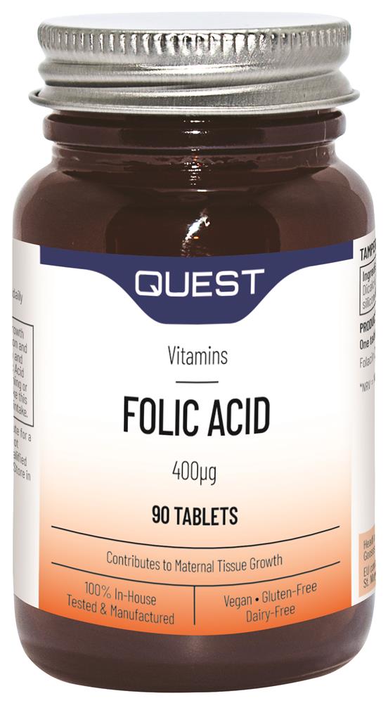 Folic Acid 400mcg 90 Tablets