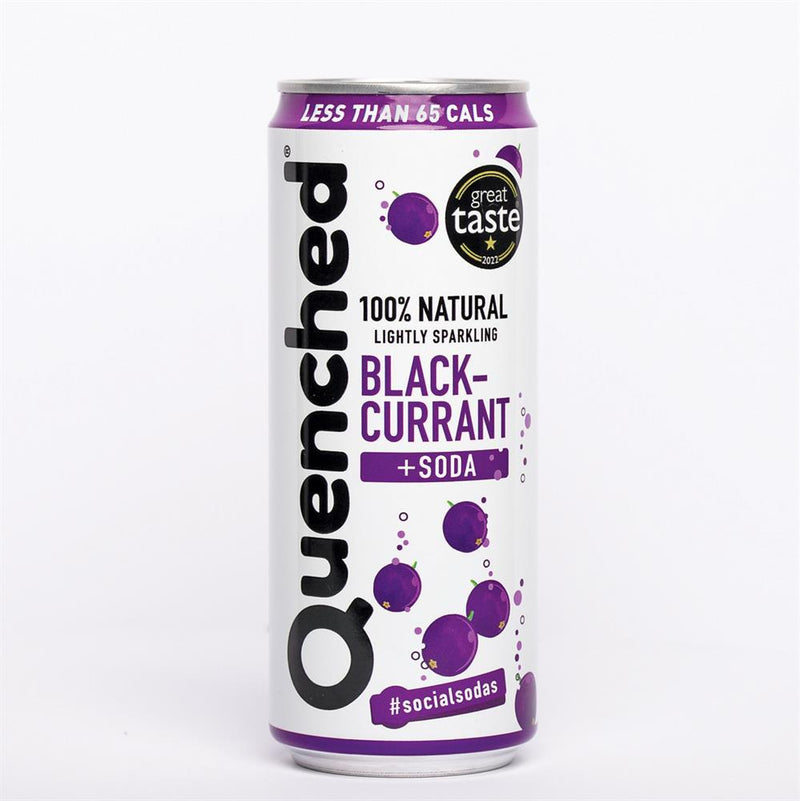 Quenched Blackcurrant + Soda Drink 330ml
