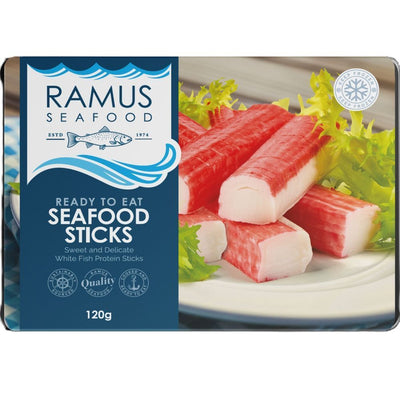 Ramus Seafood Frozen Cooked Ready to Eat Seafood Sticks 120g