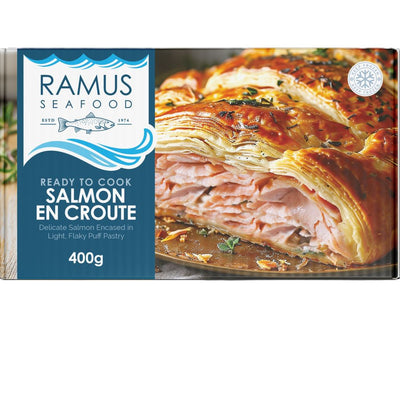 Ramus Seafood Frozen Ready to Cook Salmon En Croute 500g
