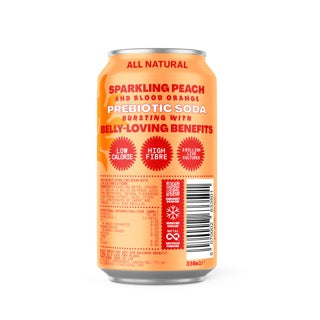 Living Things Peach and Blood Orange Feel-Good Soda 330ml