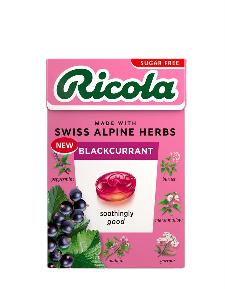 RICOLA Blackcurrant 45g Box Sugar Free