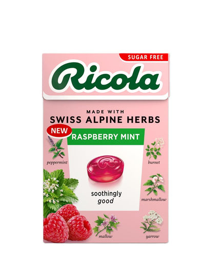 RICOLA Raspberry Mint 45g Box Sugar Free