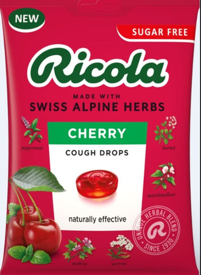 Cherry Cough Drops 70g Bag Sugar Free