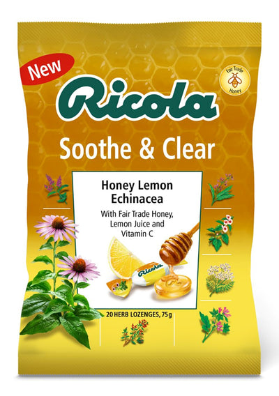 Cough Drops Honey Lemon Echinacea Bag 75g