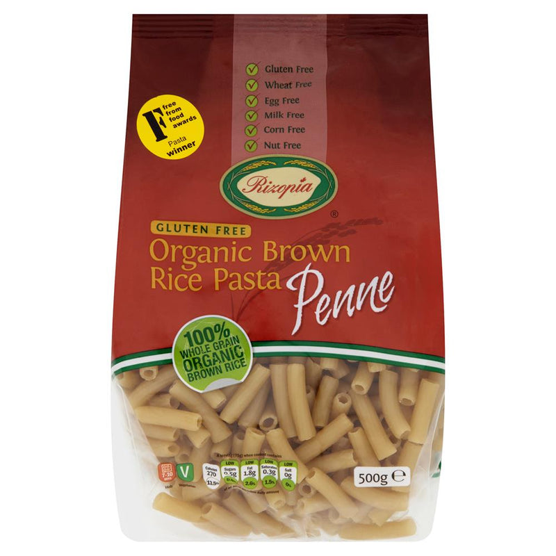 Organic Brown Rice Penne 500g