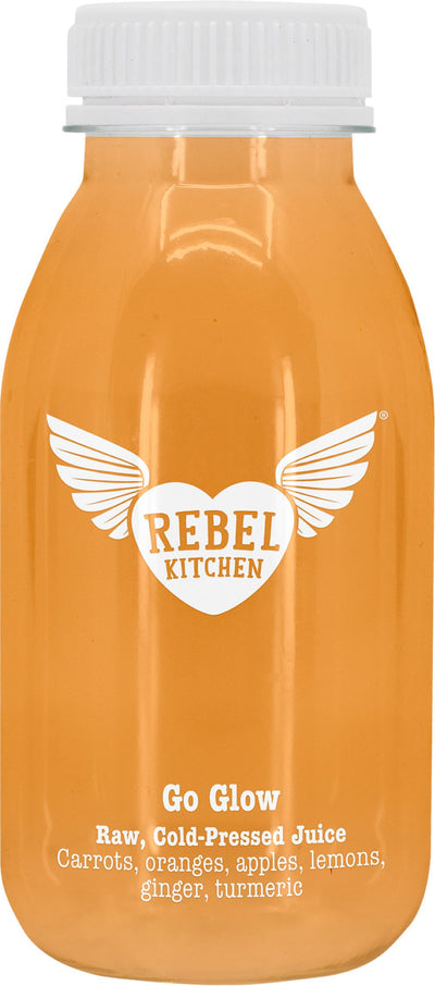 Rebel Kitchen Raw Juice Go Glow 250ml made in Kent UK