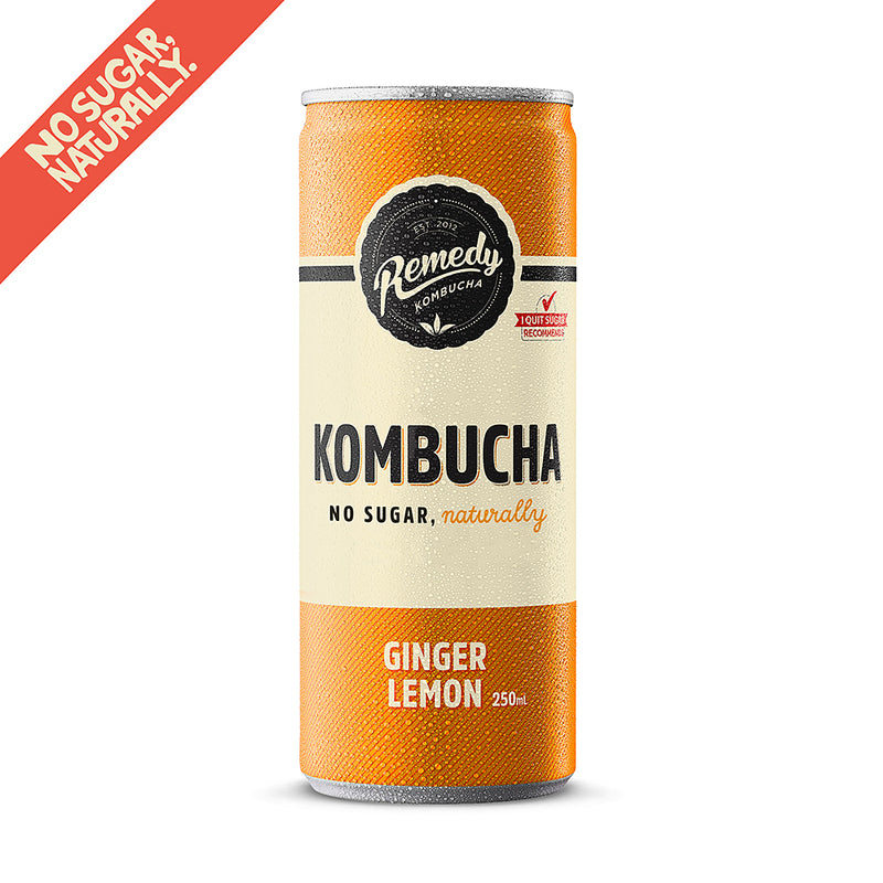 Kombucha Ginger Lemon 250ml