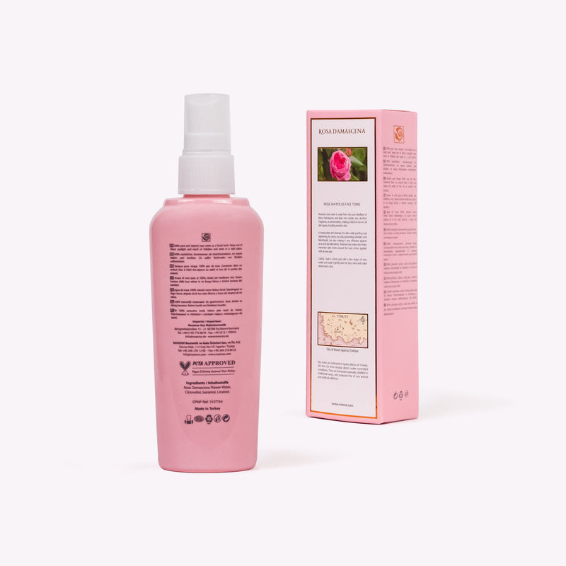 Rosense Natural Pure Rosewater 300ml Vegan 4 in 1 Cleanse & Tone & Hydrate & Nourish