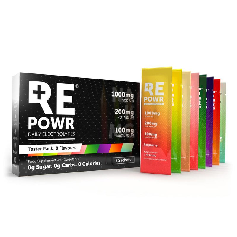 REPOWR Taster 8 sachets | Clean Electrolytes For Healthy People