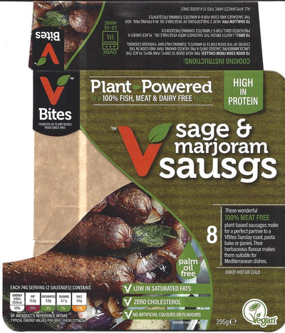 Sage & Marjoram Sausages Reduced Salt 295g