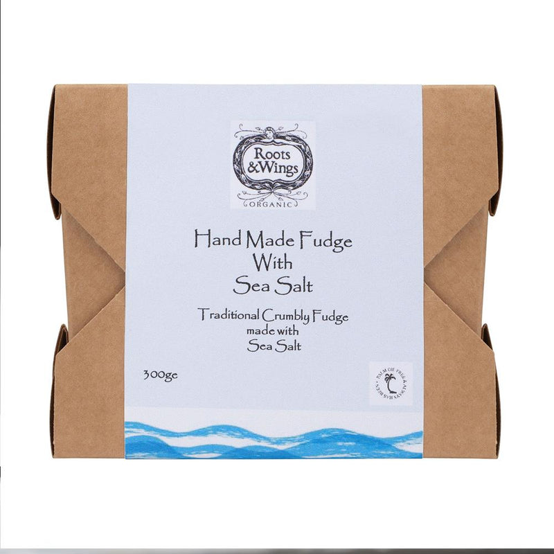 Roots & Wings Organic Hand Made Fudge with Sea Salt 300g