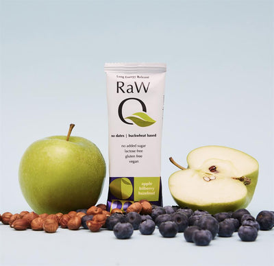 RawQ Long Lasting Apple Blueberry Hazelnut Energy Bar 40g