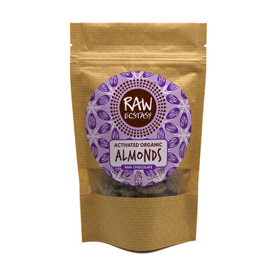 Activated Almonds coated with Raw Chocolate 70g