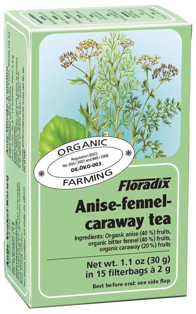 Anise Fennel & Caraway Organic Herbal Tea 15 filterbags