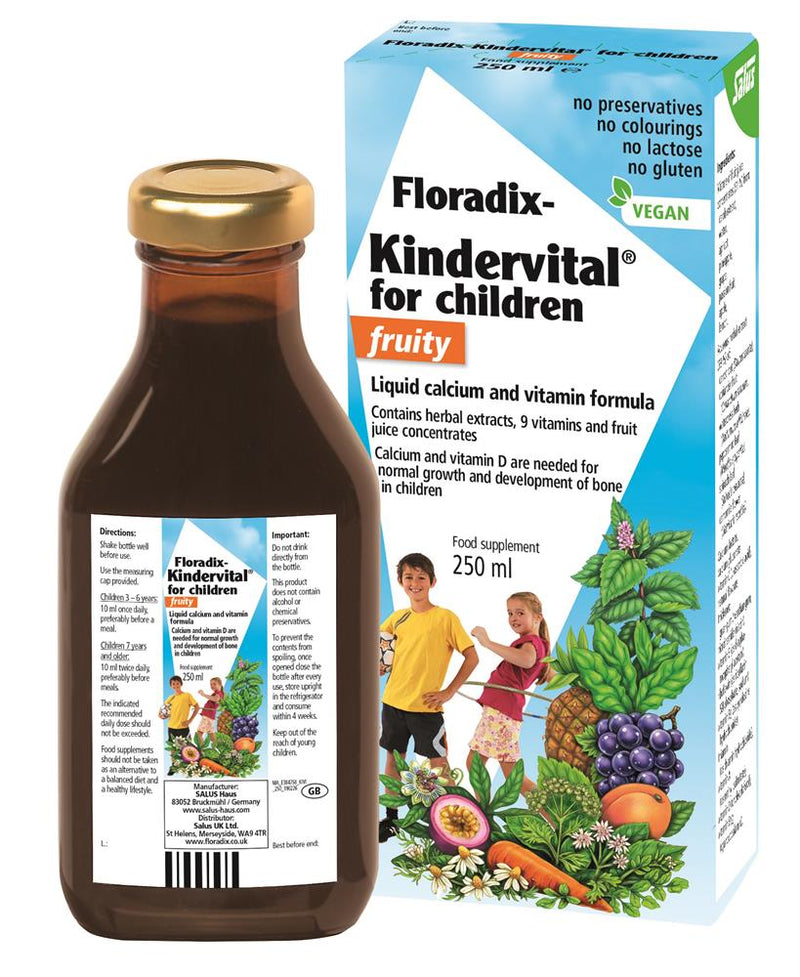 New Improved Kindervital for Children Fruity Formula 250ml