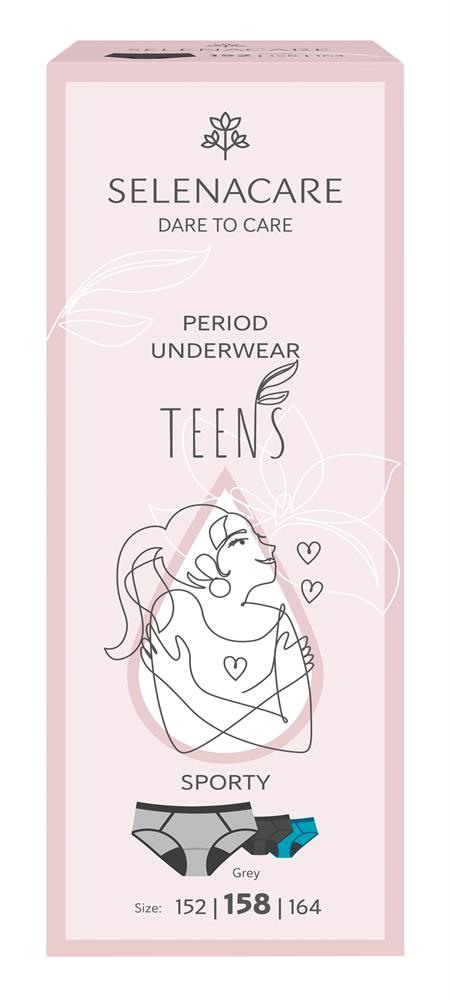 TEENS period panties Sporty Grey Size 158