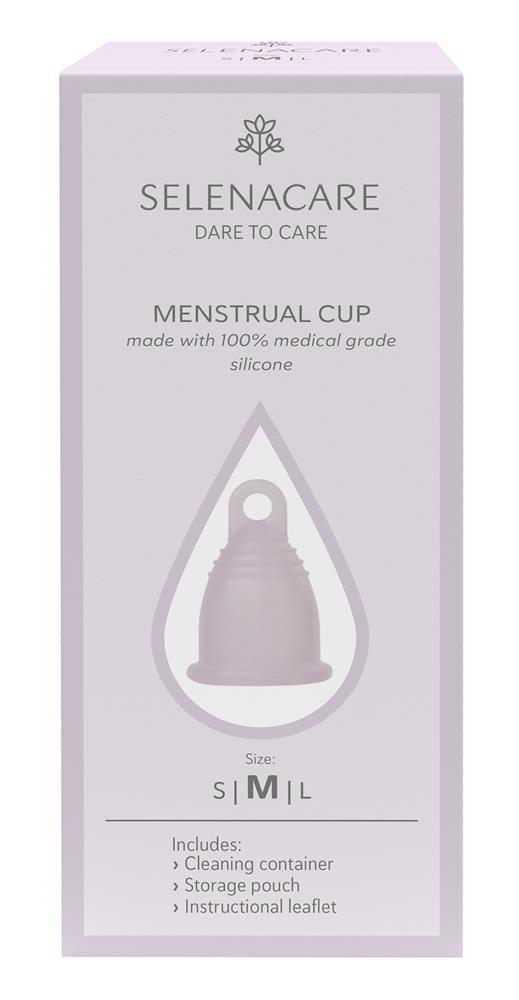 Menstrual Cup with Container + Pouch Size M