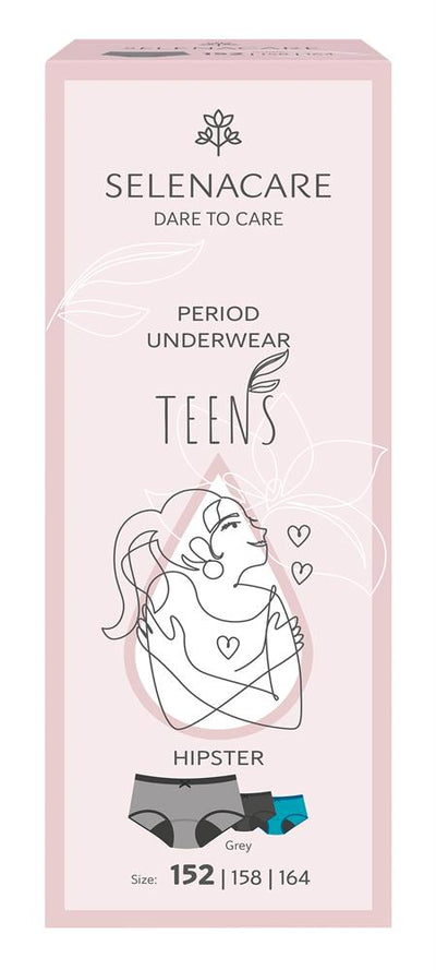 TEENS period panties Hipster Grey Size 152