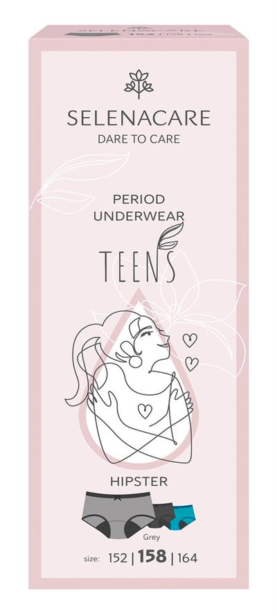 TEENS period panties Hipster Grey Size 158