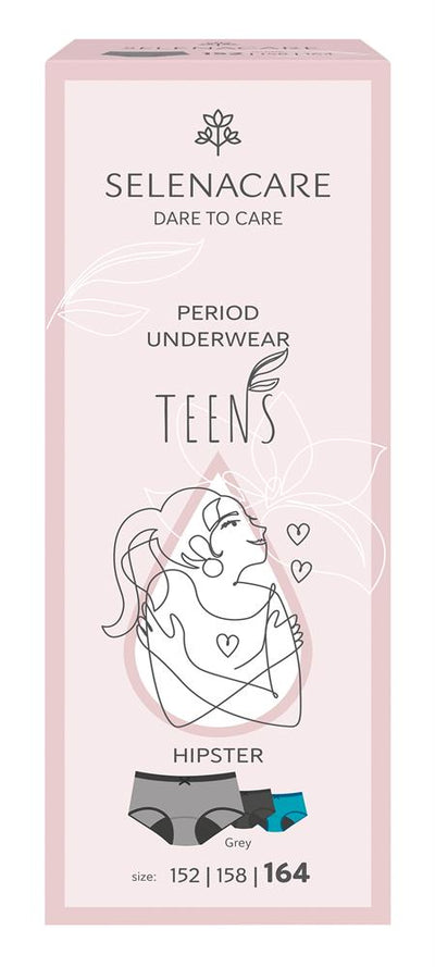 TEENS period panties Hipster Grey Size 164