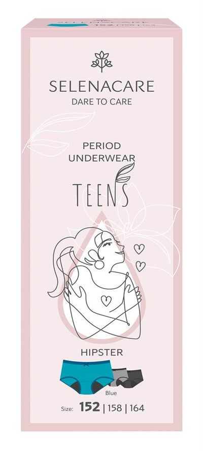 TEENS period panties Hipster Blue Size 152