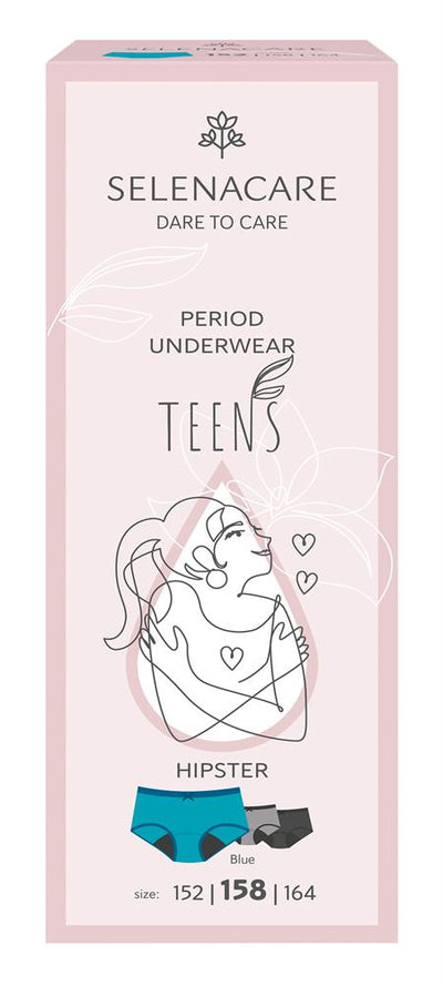 TEENS period panties Hipster Blue Size 158