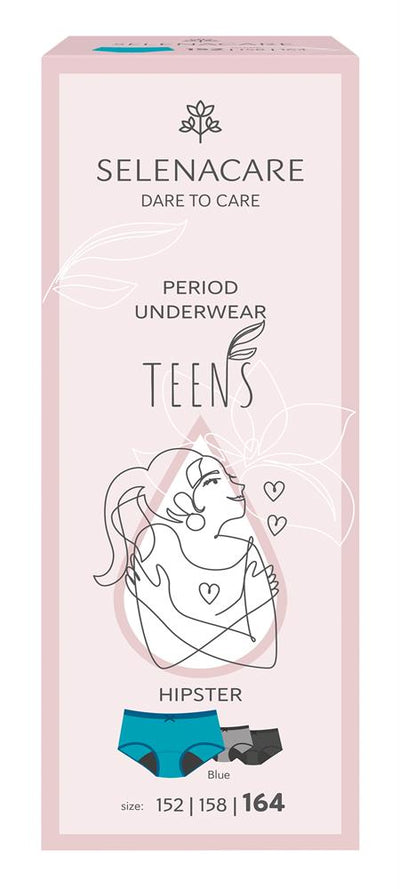 TEENS period panties Hipster Blue Size 164