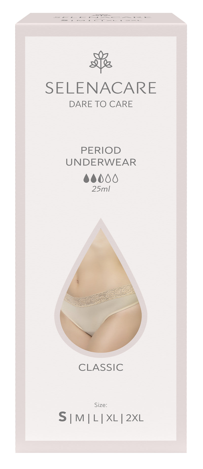 Menstrual undies CLASSIC Nude Size S