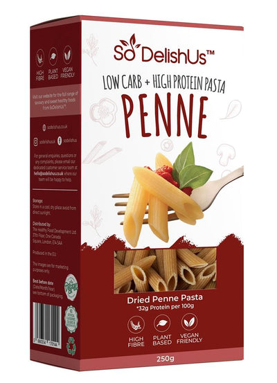 Low Carb  High Protein High Fibre Vegan Dried Pasta 250g